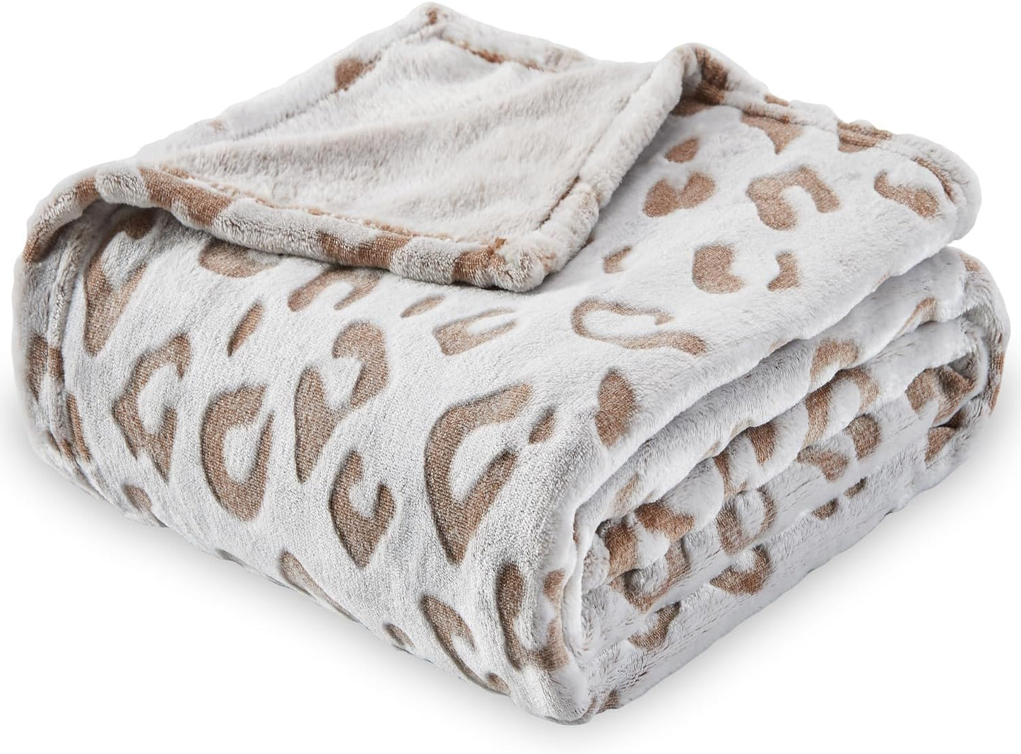 Super Soft Flannel Fleece Bed Blanket, Lightweight Cozy Warm Leaves Textured Plush Blanket as Bedspread Coverlet Bed Cover for All Seasons, 90 X 90 Inches, Blue Coral