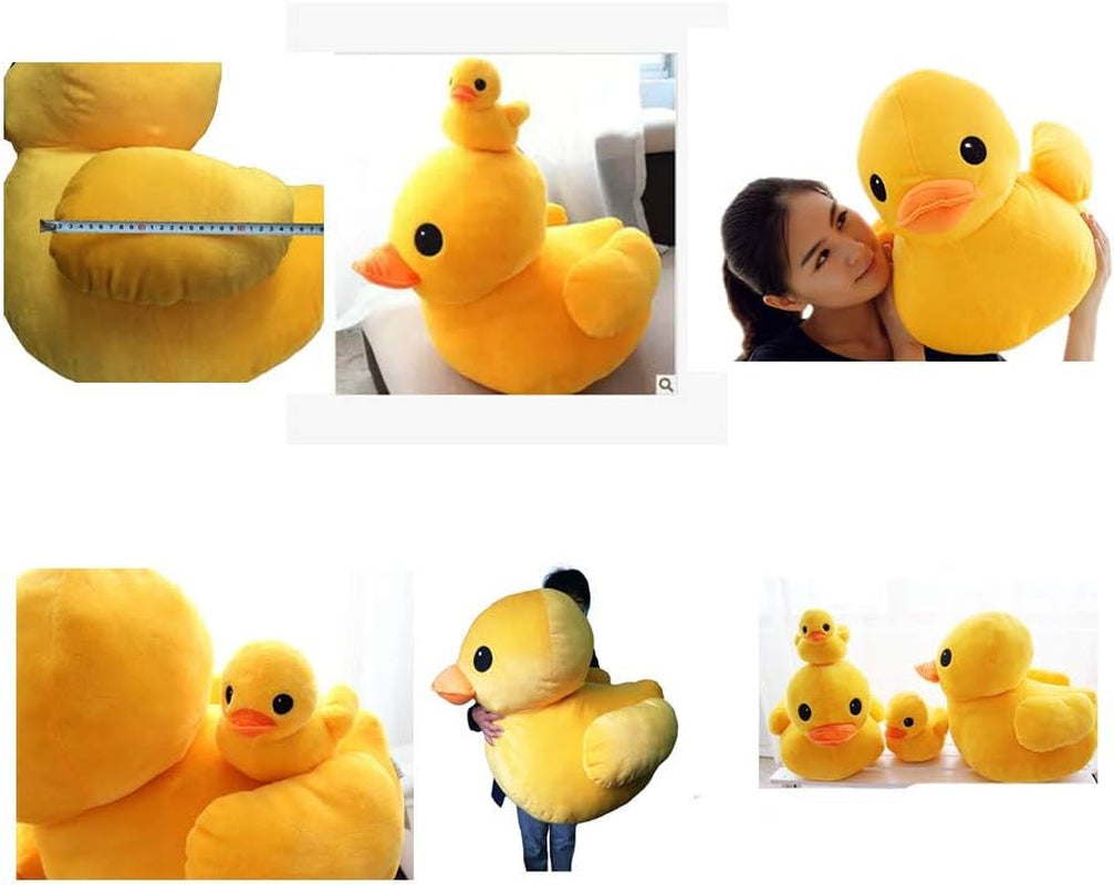 Yellow Duck Stuffed Plush Pillow Animal Dolls Super Soft Huggable Toy Gift for Children