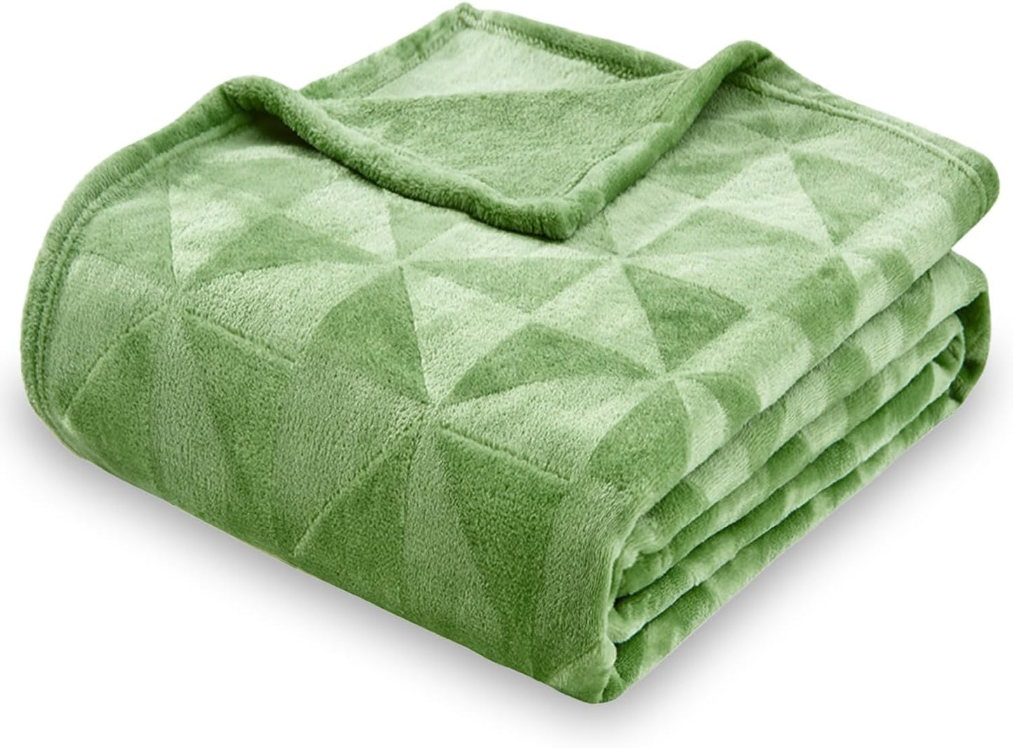 Super Soft Flannel Fleece Bed Blanket, Lightweight Cozy Warm Leaves Textured Plush Blanket as Bedspread Coverlet Bed Cover for All Seasons, 90 X 90 Inches, Blue Coral