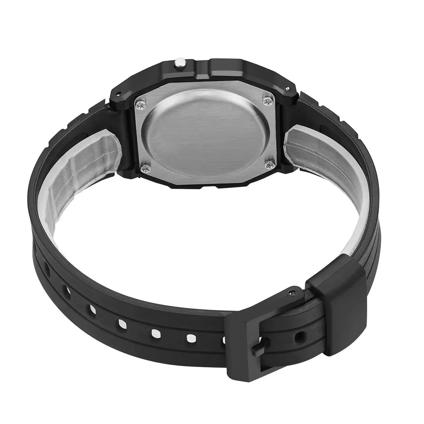 Sport LED Digital Watches for Men Simple Small Square Dial Electronic Watch Silicone Band Fashion Casual Mens Watch Montre Homme