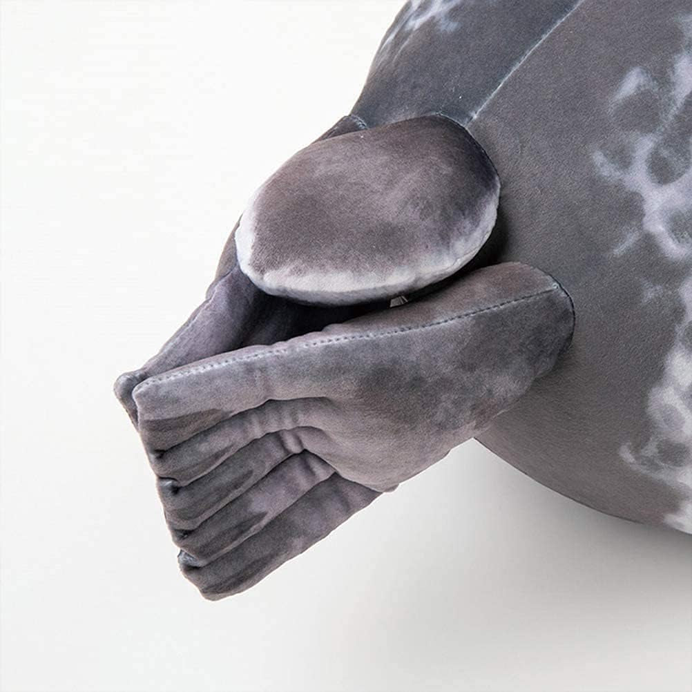 Chubby Blob Seal Pillow Cute Seal Plush Toy Cotton Stuffed Animals (Small)