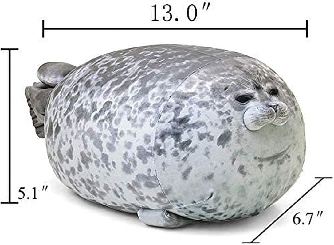 Chubby Blob Seal Pillow Cute Seal Plush Toy Cotton Stuffed Animals (Small)