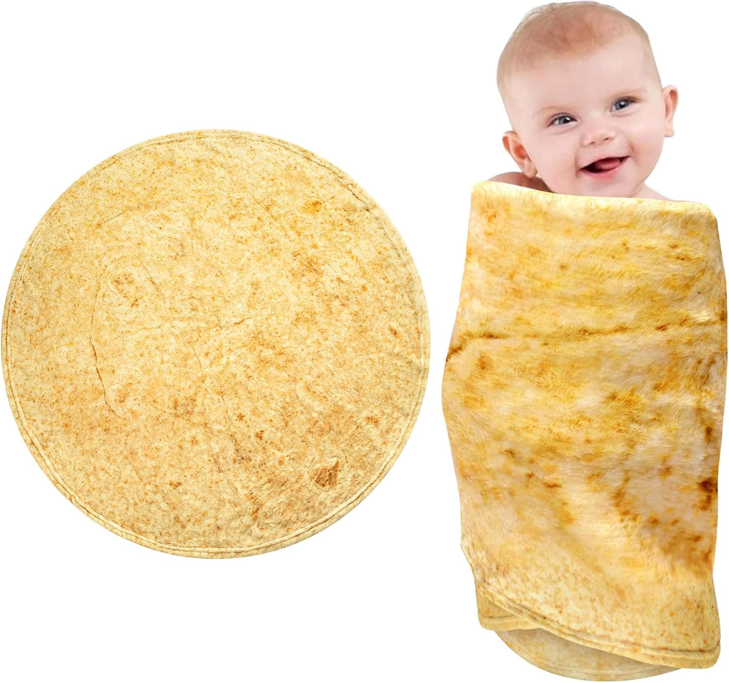 Pizza Blanket for Teen Kids, 60 Inch Throw Blanket, round Pepperoni Pizza Food Blanket, Funny Gifts for Boy Girl, Soft Flannel Blanket for Bed Office Travel