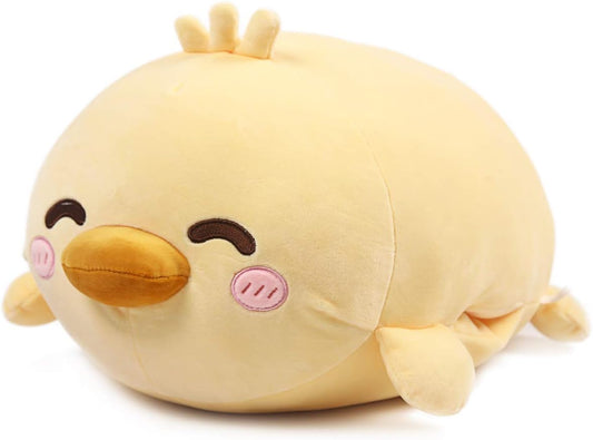 Duck Plush Pillow Stuffed Animal Snuggly Pillow Cute Plush Toy Snuggle Buddy Duck Plushie Kawaii Soft Hugging Pillow for Kids Boys Girls 17.7In